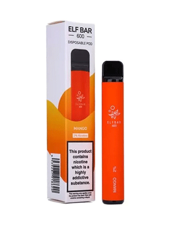 Elf Bar Mango Disposable Vape 600 Puffs NYKecigs.com The Gourmet Vapor Shop