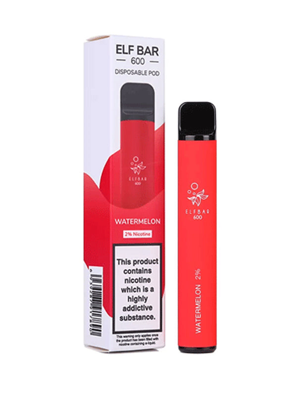 Elf Bar Watermelon Disposable Vape 600 Puffs NYKecigs.com The Gourmet Vapor Shop