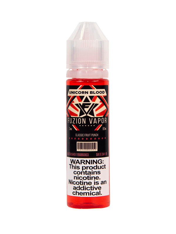 Fuzion Vapor Unicorn Blood Eliquid 60mls USA NYKecigs.com The Gourmet Vapor Shop