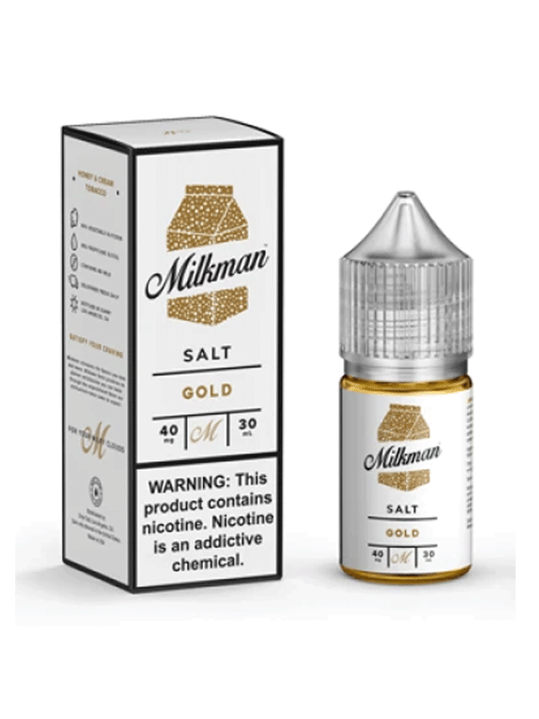 The Milkman Gold Tobacco Nic Salt E Liquid 10ml NYKecigs.com