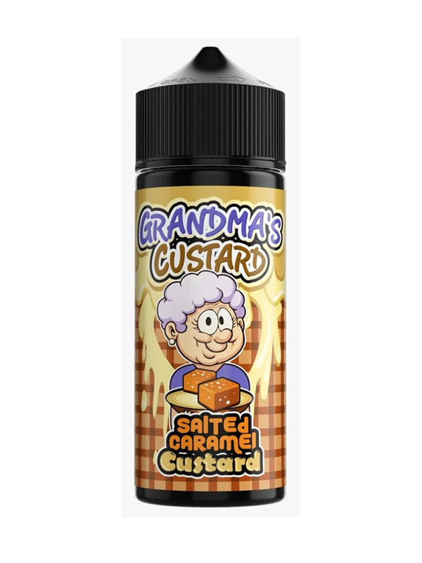 Grannies Custard Salted Caramel Custard E-Liquid 120ml , Dessert Flavor e-liquids bottle