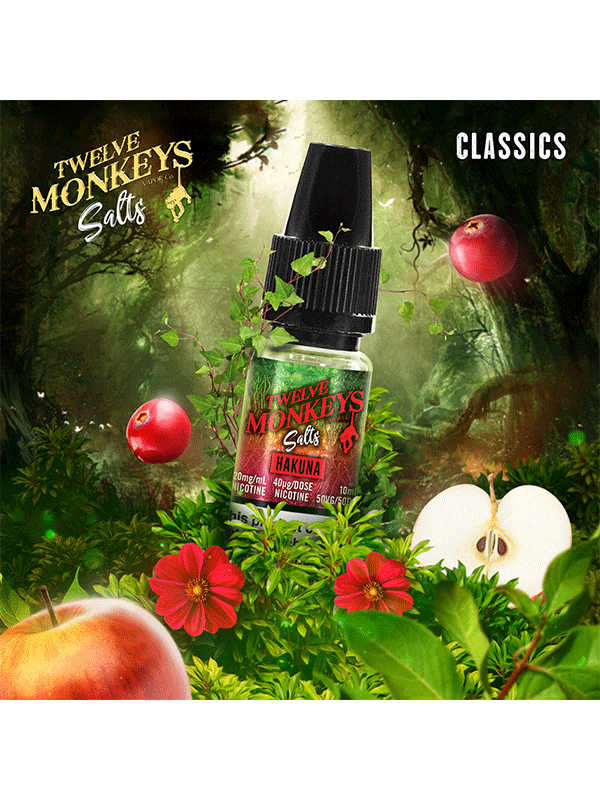 Twelve Monkeys Hakuna NicSalt E-Liquid 10ml - NYKecigs.com