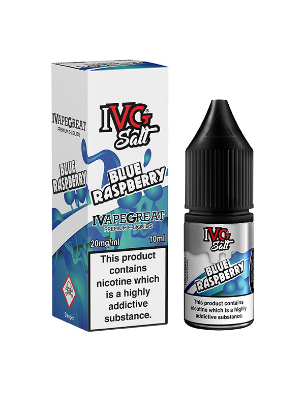 IVG Blue Raspberry Nic Salt E Liquid 10ml NYKecigs.com The Gourmet Vapor Shop