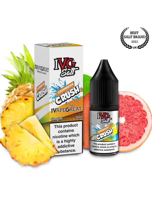 IVG Caribbean Crush Nic Salt E Liquid 10ml NYKecigs The Gourmet Vapor Shop