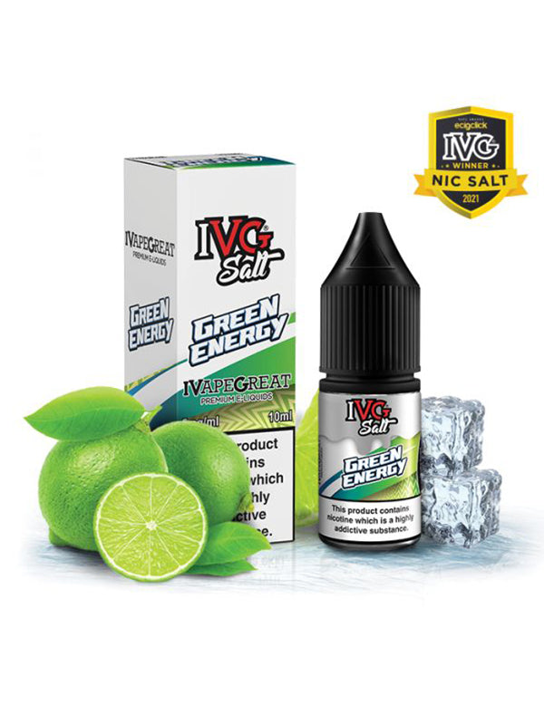 IVG Green Energy Nic Salt E Liquid 10ml NYKecigs.com The Gourmet Vapor Shop