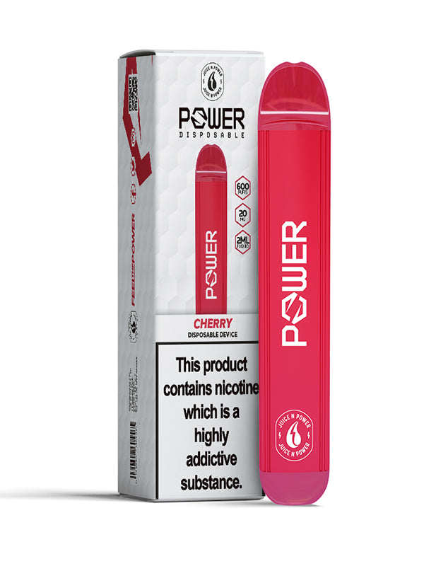 Juice N Power Cherry Disposable Bar NYKecigs.com The Gourmet Vapor Shop