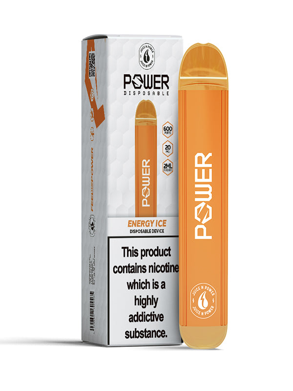 Juice N Power Energy Ice Disposable Bar NYKecigs.com The Gourmet Vapor Shop