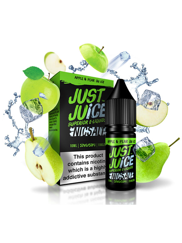 Just Juice Apple Pear on ICE Nic Salt E-Liquid 10ml NYKecigs.com The Gourmet Vapor Shop