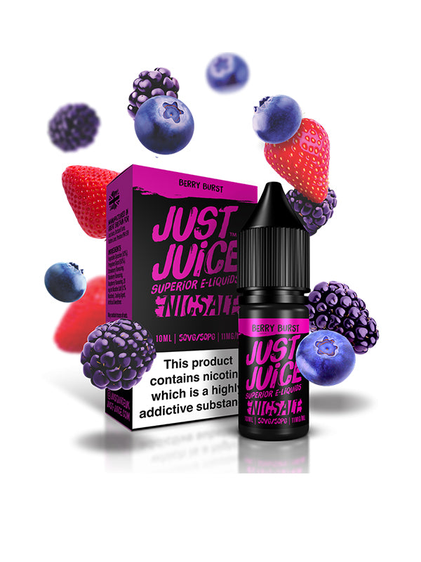Just Juice Berry Burst Nic Salt E-Liquid 10ml NYKecigs.com The Gourmet Vapor Shop
