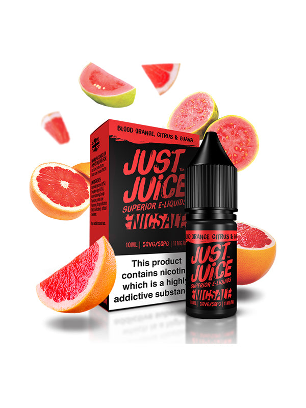 Just Juice Blood Orange Citrus Guava Nic Salt E-Liquid 10ml NYKecigs.com The Gourmet Vapor Shop