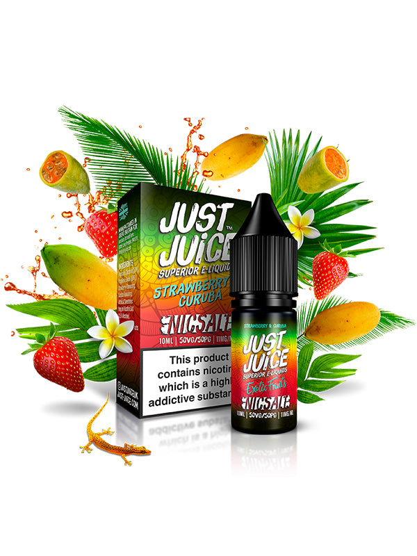 Just Juice Strawberry Curuba Nic Salt E-Liquid 10ml NYKecigs.com The Gourmet Vapor Shop