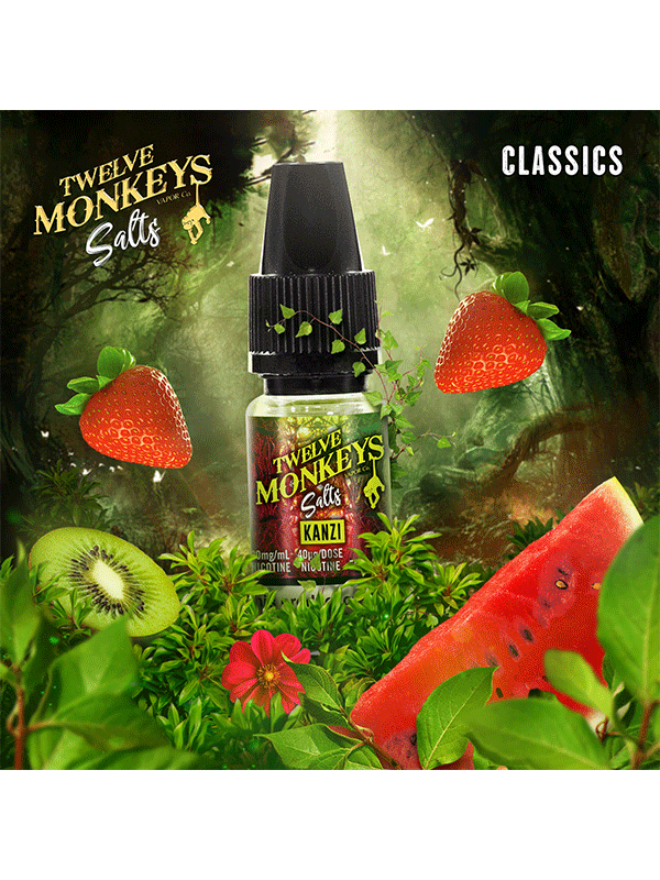 Twelve Monkeys Kanzi NicSalt E-Liquid 10ml - NYKecigs.com