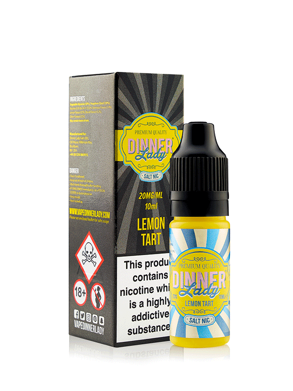 Vape Dinner Lady Lemon Tart Nic Salts 10ml E-Liquid NYKecigs.com