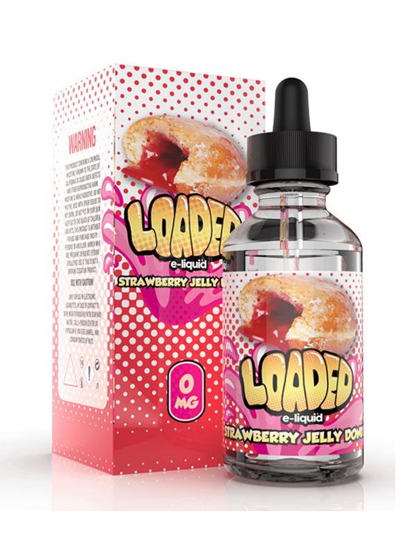 Loaded Strawberry Jelly Donut 120ml E Liquid - NYKECIGS