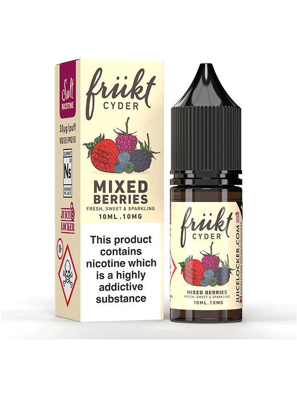 Frukt Cyder Mixed Berries 10ml Nic Salt E Liquid - NYKecigs.com