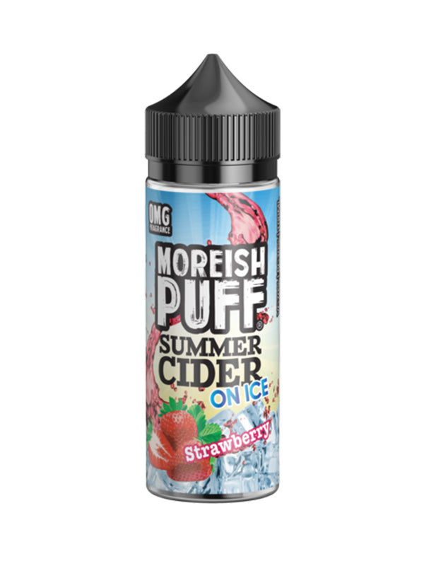 Moreish Puff Summer Cider on ICE Strawberry 120ml E Liquid NYKecigs.com