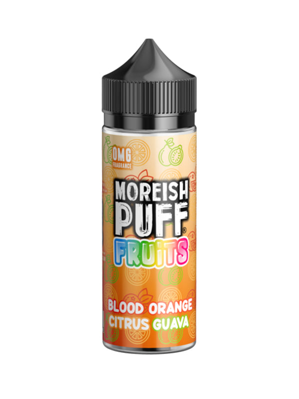 Moreish Puff Fruits Blood Orange Citrus Guava 120ml E Liquid NYKecigs.com