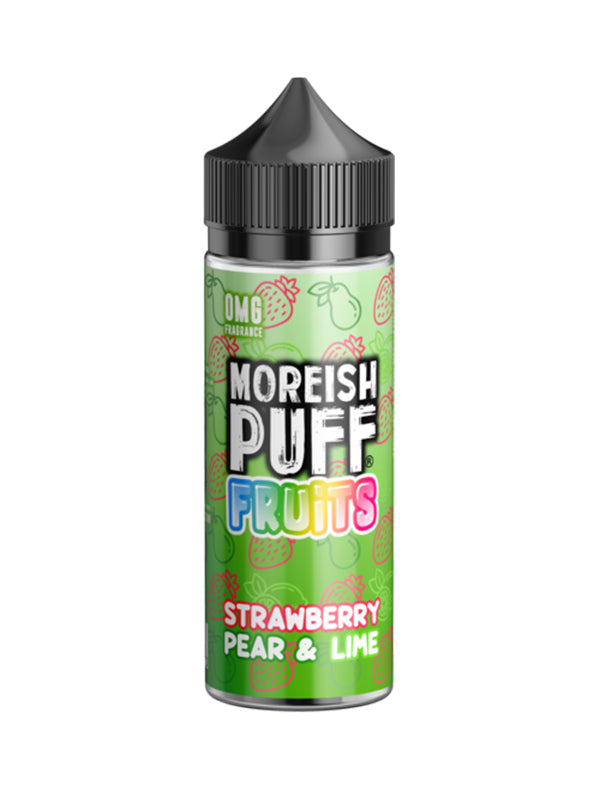 Moreish Puff Fruits Strawberry Pear Lime 120ml E Liquid NYKecigs.com