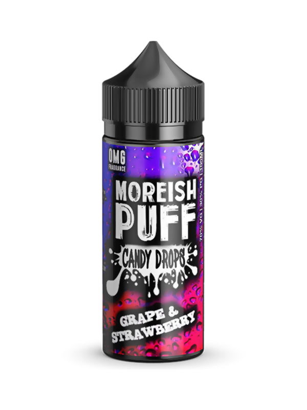 Moreish Puff Candy Drops Grape & Strawberry 120ml E Liquid - NYKecigs