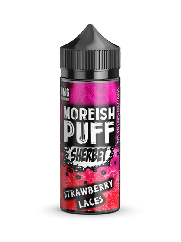 Moreish Puff Sherbet Strawberry Laces 120ml E Liquid - NYKecigs