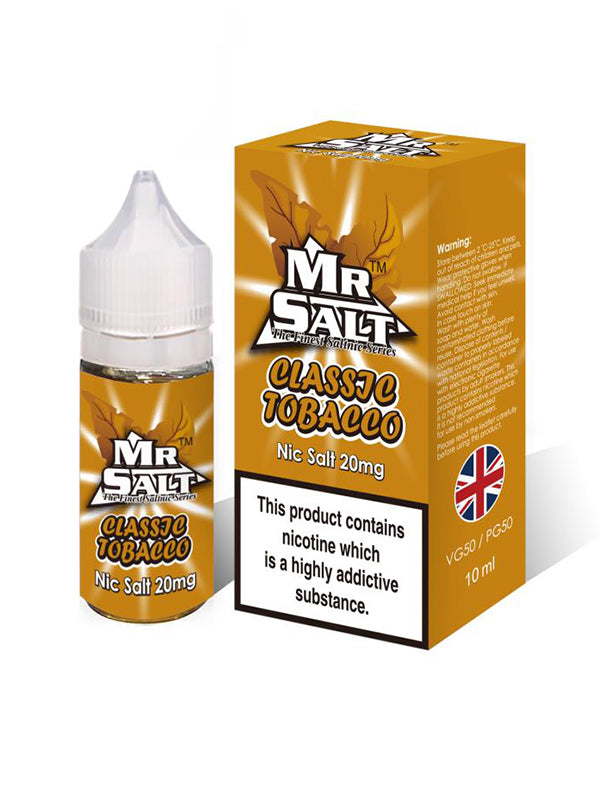 Mr Salt Classic Tobacco Nic Salt E Liquid 10ml