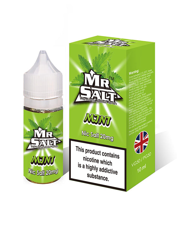 Mr Salt Mint Nic Salt E Liquid 10ml NYKecigs.com The Gourmet Vapor Shop