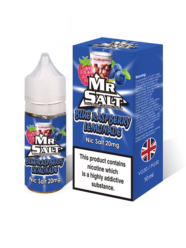 Mr Salt Blue Raspberry Lemonade Nic Salt E Liquid 10ml NYKecigs.com The Gourmet Vapor Shop