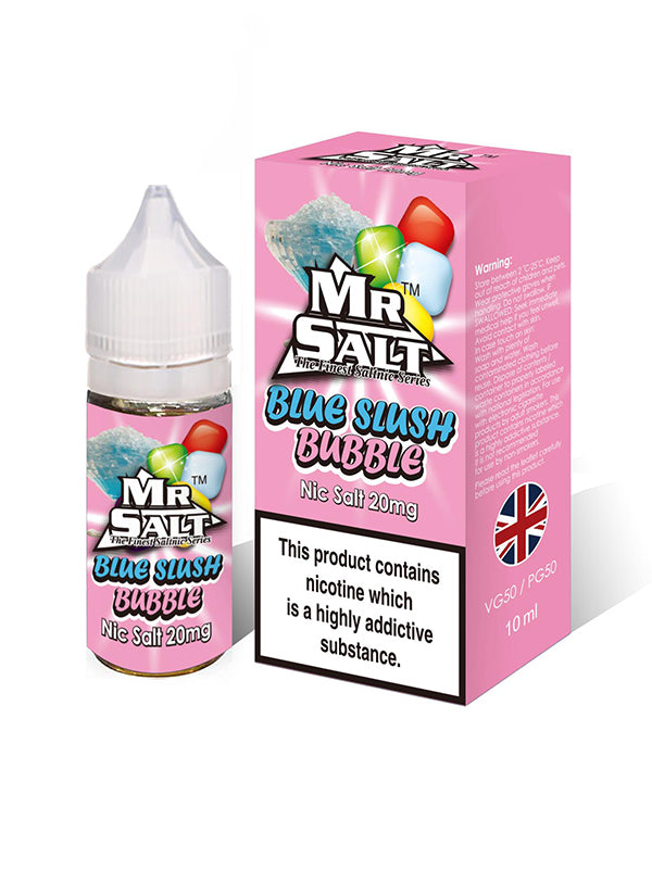 Mr Salt Blue Slush Bubble Nic Salt E Liquid 10ml NYKecigs.com The Gourmet Vapor Shop