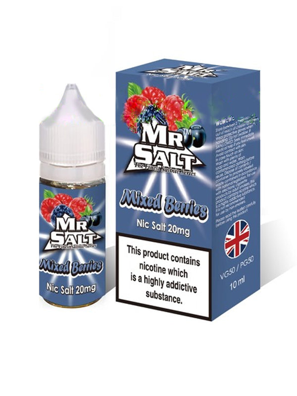 Mr Salt Mixed Berries Nic Salt E Liquid 10ml NYKecigs.com The Gourmet Vapor Shop