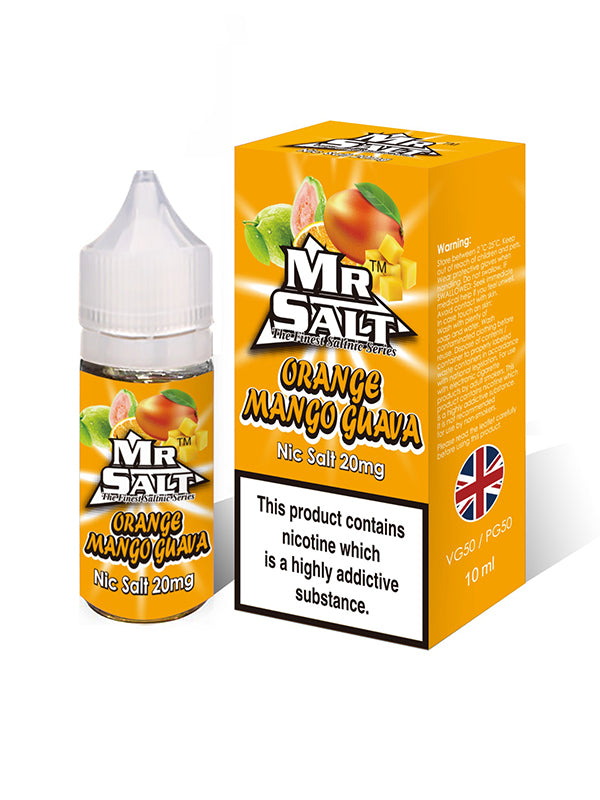 Mr Salt Orange Mango Guava Nic Salt E Liquid 10ml NYKecigs.com The Gourmet Vapor Shop