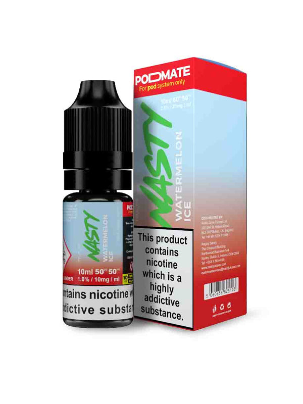 Nasty PodMate Salt Watermelon Ice E Liquid 10ml NYKecigs The Gourmet Vapor Shop