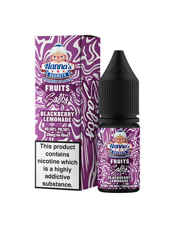 Nanna's Secrets Blackberry Lemonade Premium Nic Salts E-Liquid - NYKecigs