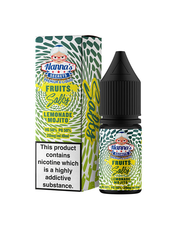 Nanna's Secrets Lemonade Mojito Nic Salt E-Liquid 10mls - NYKecigs