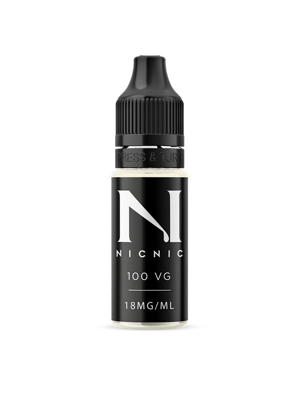 NIC NIC 18mg 100% VG Nicotine Shot 10ml Nic Shots NYKecigs.com The Gourmet Vapor Shop