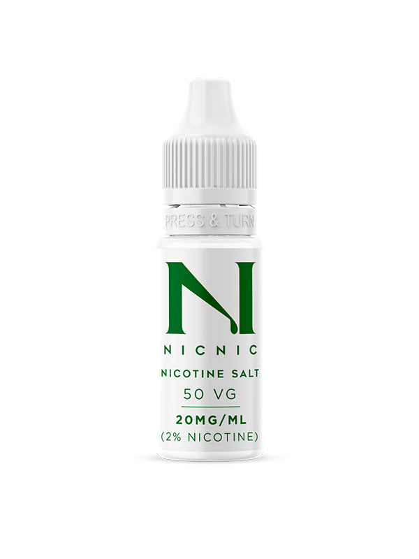 NIC NIC 20mg 50% VG Salt Nicotine Shot 10ml Salt Nic Shot