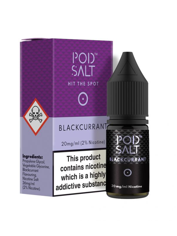 Pod Salt Blackcurrant NicSalts E Liquid 10ml - NYKECIGS