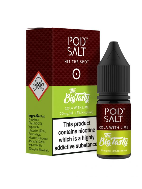 Pod Salt Cola Lime NicSalts E Liquid 10ml - NYKECIGS