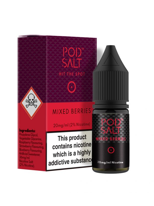 Pod Salt Mixed Berries NicSalts E Liquid 10ml - NYKECIGS