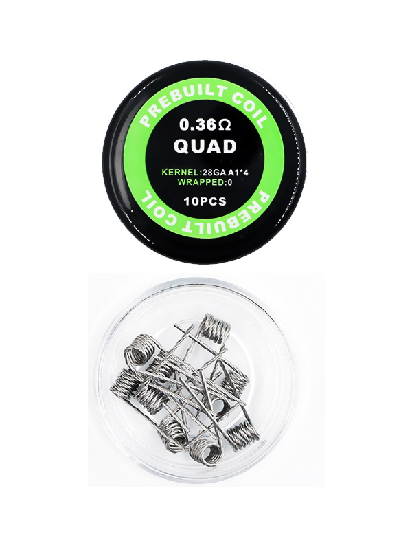 PreBuilt Twisted Quad Coils (10 Coils) - NYKECIGS