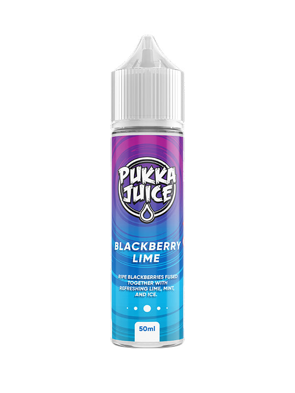 Pukka Juice Blackberry Lime E Liquid 60ml Shortfill NYKecigs.com The Gourmet Vapor Shop NYK VAPE