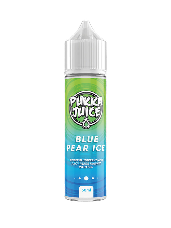 Pukka Juice Blue Pear Ice E Liquid 60ml Shortfill NYKecigs.com The Gourmet Vapor Shop