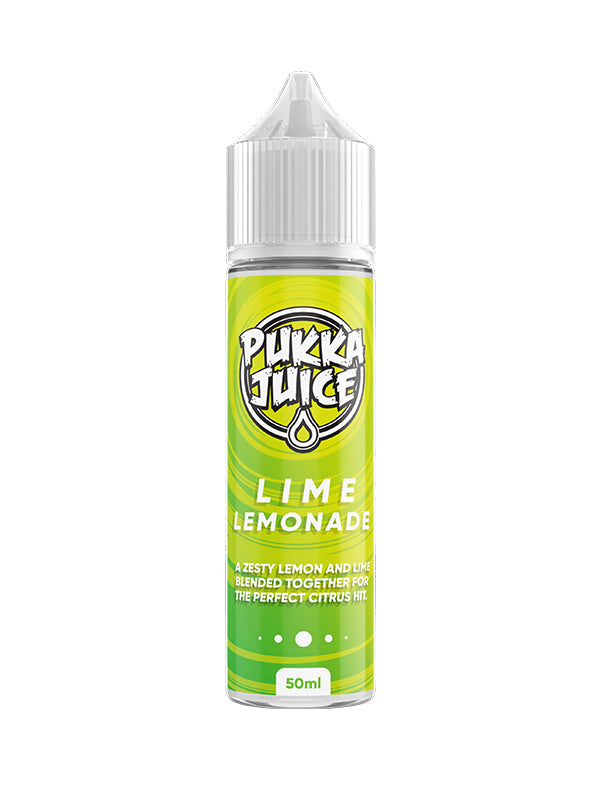 Pukka Juice Lime Lemonade Shortfill Eliquid NYKecigs.com The Gourmet Vapor Shop