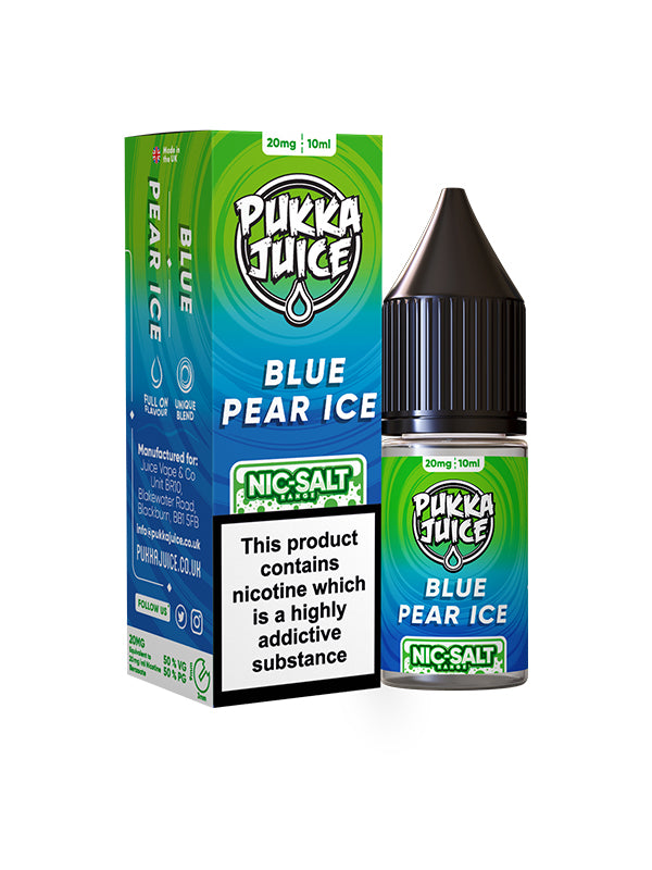 Pukka Juice Blue Pear Ice 10ml Nic Salt E Liquid NYKecigs.com The Gourmet Vapor Shop