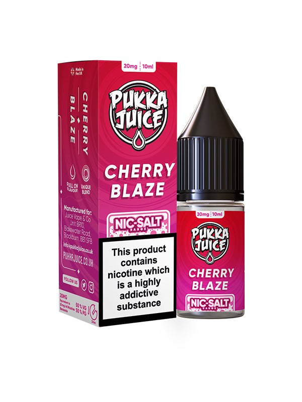 Pukka Juice Salts Cherry Blaze 10mg 20mg 10ml NYKecigs.com The Gourmet Vapor Shop