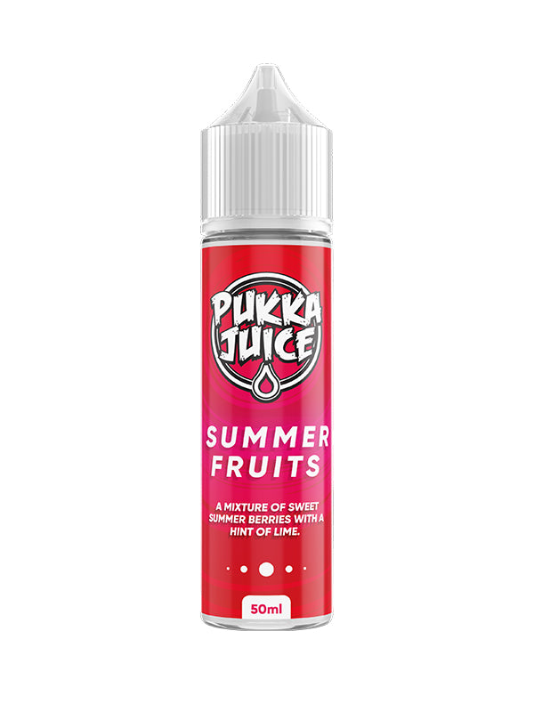 Pukka Juice Summer Fruits Shortfill Eliquid NYKecigs.com The Gourmet Vapor Shop