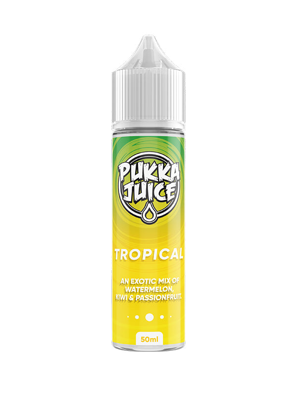 Pukka Juice Tropical Shortfill Eliquid NYKecigs.com The Gourmet Vapor Shop
