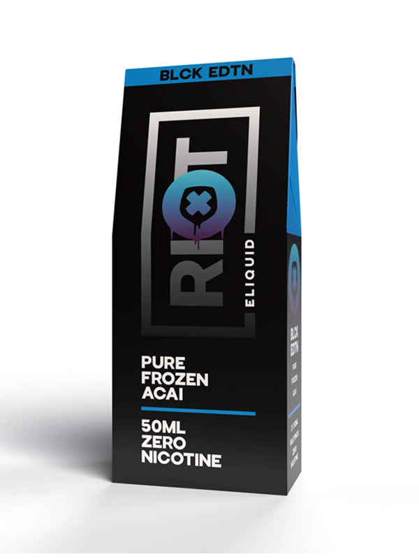 Riot Squad BLCK EDTN Pure Frozen Acai E-Liquid 60ml NYKecigs The Gourmet Vapor Shop