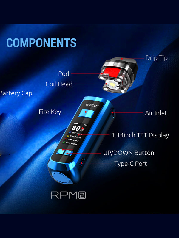 Smok RPM 2S 80W Pod Mod Kit NYKecigs The Gourmet Vapor Shop NYKVape