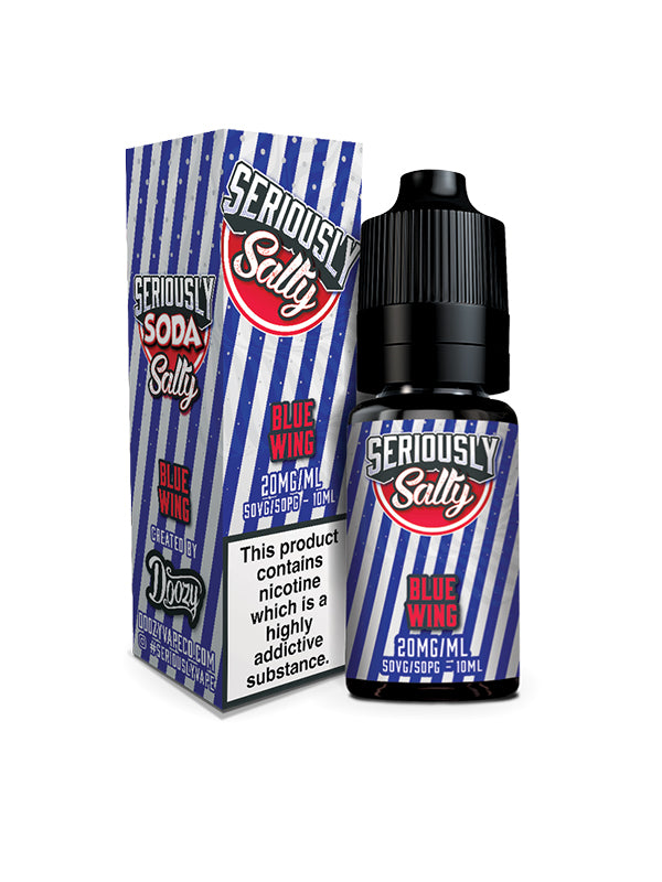 Seriously Salty SODA Blue Wing Salt E Liquid 10ml NYKecigs The Gourmet Vapor Shop