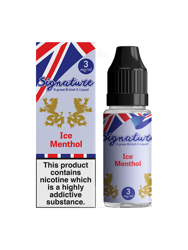 Ice Menthol - Signature E Liquid 10ml - NYKECIGS